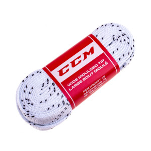 Sznurówki CCM Wide Team - Białe - 244cm