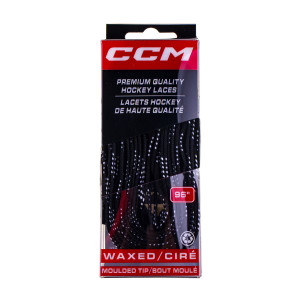 Sznurówki CCM Proline Wax Laces - Czarne - 274cm