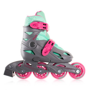 Rolki dla dzieci Playlife Riddler - Graphite Grey Regulowane - 39-42