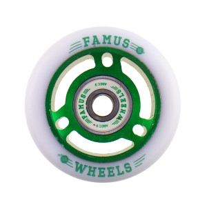 Famus 56x29mm/92a + ABEC 9 - Zielono/Białe