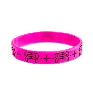 FR Wristband 180mm - Różowo/Czarna