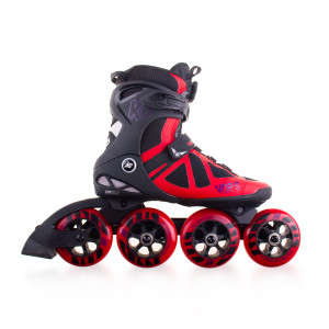Rolki Fitness K2 VO2 S 100 Boa - Czarno/Czerwone - 43,5
