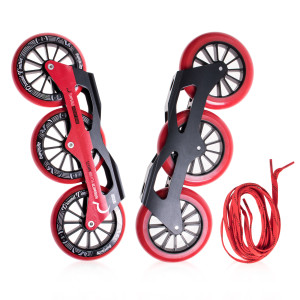 Ground Control Tri-Skate V3 125mm - Kompletne - Czerwone