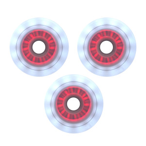 Luminous LED Duo 110mm/85a - Bialo-Czerwone (3)