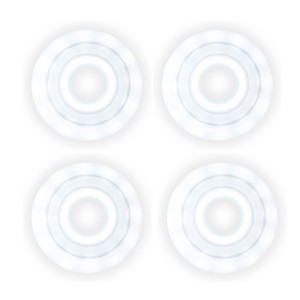 Luminous LED Duo 72mm/85a - Biało-Białe (4)