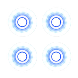 Luminous LED Duo 76mm/85a - Biało-Niebieskie (4)