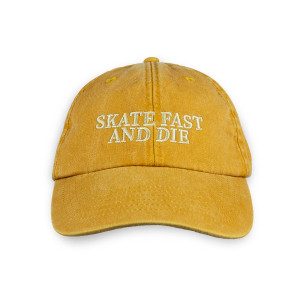 Inferno Skate Fast And Die Cap - Musztardowa