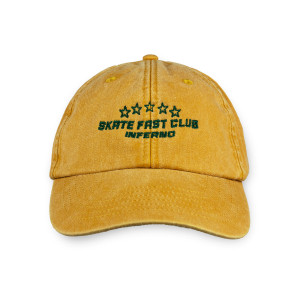 Inferno Skate Fast Club Cap - Musztardowa