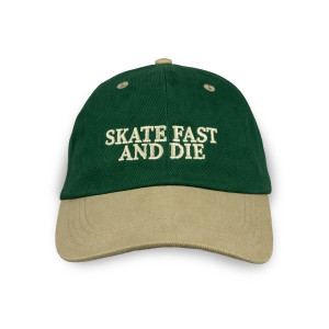 Inferno Skate Fast And Die Cap - Zielono-Beżowa