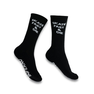 Inferno Skate Fast And Die Socks - Czarne - 37-41