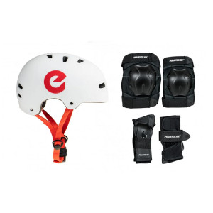 Ochraniacze Powerslide Standard Tri-Pack + Kask - L