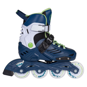 Rolki dla dzieci Playlife Khaan Junior LTD - Deep Blue Regulowane - 27-30