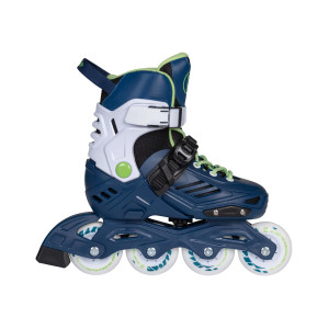 Rolki dla dzieci Playlife Khaan Junior LTD - Deep Blue Regulowane - 27-30