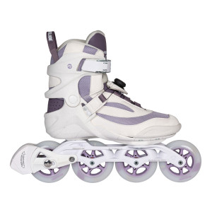 Rolki fitness damskie Powerslide Phuzion Radon 90 PDS - Śliwkowe - 38