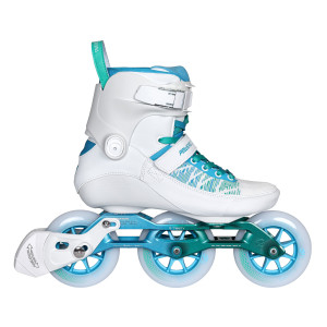 Rolki Fitness Powerslide Swell 110 Sheila - Biało-Turkusowe - 38