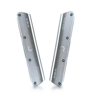 Szyny do rolek Ground Control FSK HD 80mm - Srebrne - XL