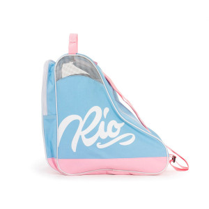 Rio Roller Script Skate Bag - Niebiesko-Różowa
