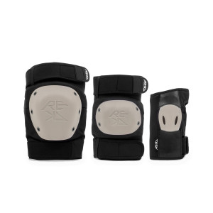 Ochraniacze REKD Shield Triple Pad Set - Czarno-Beżowe - XS