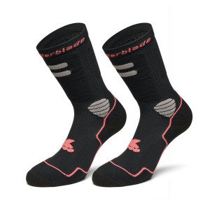 Skarpetki Rollerblade High Performance - Czarno-Koralowe - L