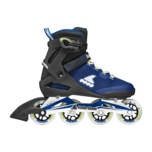 Rolki Fitness Rollerblade Macroblade 80 - Czarno-Niebieskie - 42-42,5