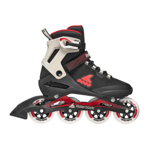 Rolki Fitness Rollerblade Macroblade 84 - Czarno-Czerwone - 40,5-41