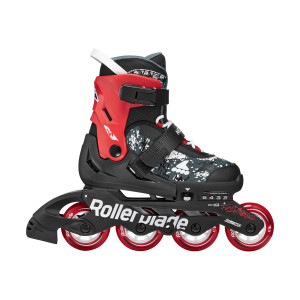 Rolki dla dzieci Rollerblade Microblade SL - Czarno-Czerwone Regu - 28-32