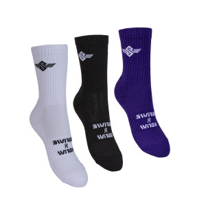 Swings on Wings Crew Socks - (3 pary) - 44-47