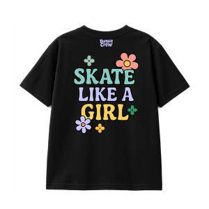Koszulka Bumpie Crew Skate Like a Girl TS - Czarny - 130