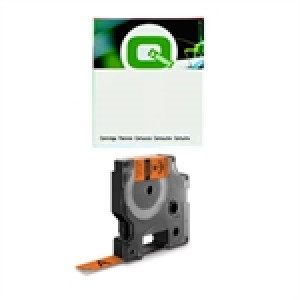 Q-Nomic 18436 (S0718500) IND Rhino cinta vinilo negro sobre naranja 19 mm