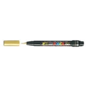 Posca Marcador  PCF-350   Ponta Pincel 1 mm    Dourado