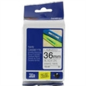 Brother TZe-261 fita 36mm texto preto sobre branco (8M)
