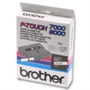Brother TX-231 fita preto sobre branco 12mm