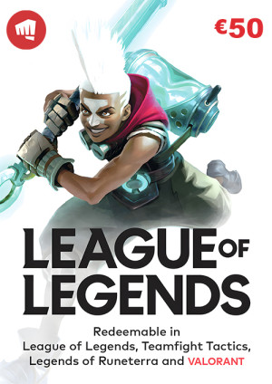 League of Legends Gift Card - 50 EUR