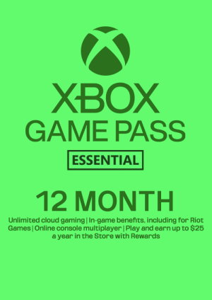 Xbox Game Pass Essential - 12 Month Membership (Europe & UK)