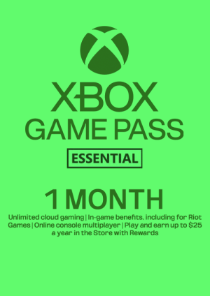 Xbox Game Pass Essential - 1 Month Membership (Europe & UK)