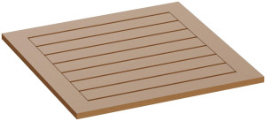 Outdoor Tischplatte Resysta