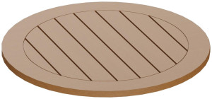 Outdoor Tischplatte Resysta