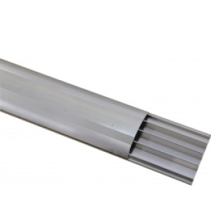 EuroLite Floor Cable Channel 75mm silver 2m gulvkabel kabel kanal etage sølv