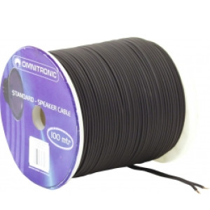 Omnitronic Speaker Cable 2x1.5 100m bk TILBUD NU højttalerkabel højttaler kabel
