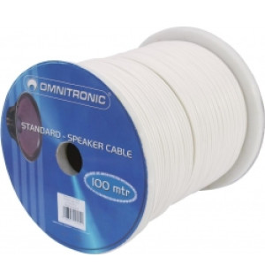 Omnitronic Speaker Cable 2x1.5 100m wh højttalerkabel omnitronisk højttaler