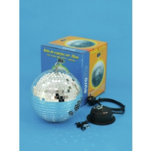 EuroLite Spejlkugle 20cm med MD-1015 Motor TILBUD NU spejlkugle spejl bold med