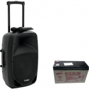 Omnitronic Set MES-12BT2 + Battery TILBUD NU batteri sæt