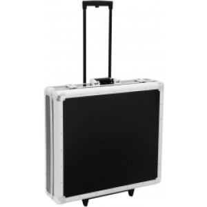 Roadinger CD Case, black, 200 CDs, with Trolley TILBUD tilfælde sort vogn med er