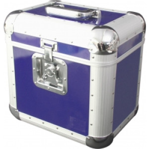 LP Roadinger Record Case ALU 75/25, rounded, blue afrundet tilfælde optage blå