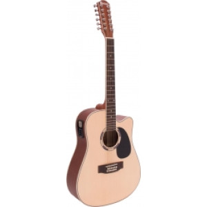 Dimavery DR-612 Western Guitar 12 string, nature TILBUD NU