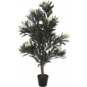 Europalms Oleander Tree, artificial plant, white, 120 cm TILBUD NU hvid træ
