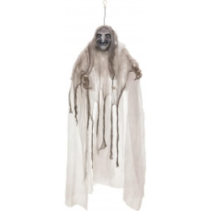 Halloween Dekoration, Animeret Figur med Lys- og Lydeffekter, Spøgelses Heks, 17