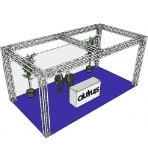 Alutruss Truss Set QUADLOCK 6082 rectangle 7.71x4x3.5m (WxDxH) rektangel bxdxh
