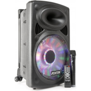 Transportabel Højtaler 12" bas 250W - MP3 / USB / Bluetooth /  lydsystem bærbart