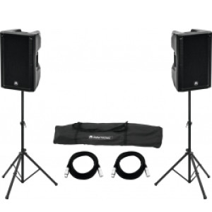 Omnitronic Set 2x XKB-212A + Speaker Stand MOVE MK2 TILBUD NU
